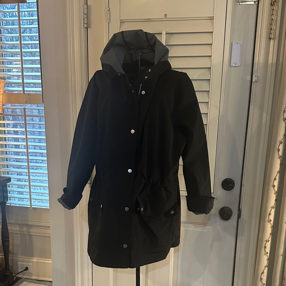 J. Crew black Utility Jacket with Hood
